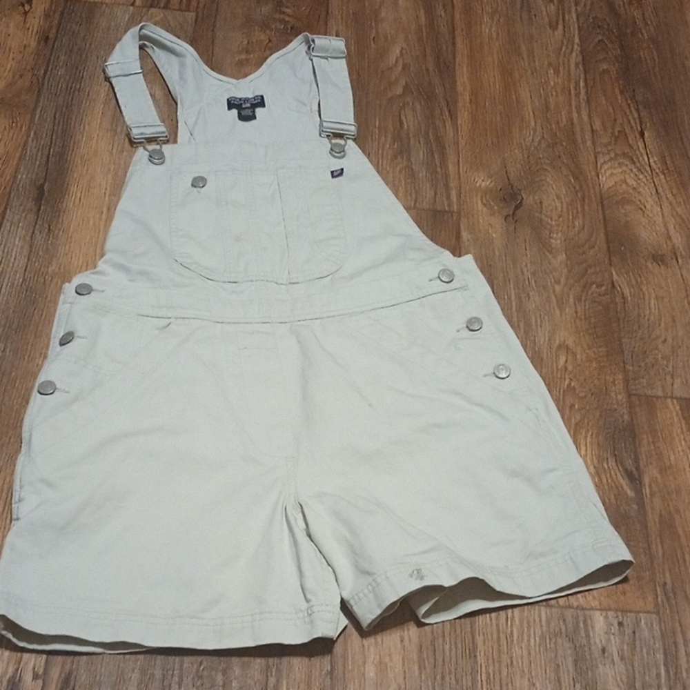 Ralph Lauren Polo Jeans  Cream Shorts Apparel Overalls Size Med